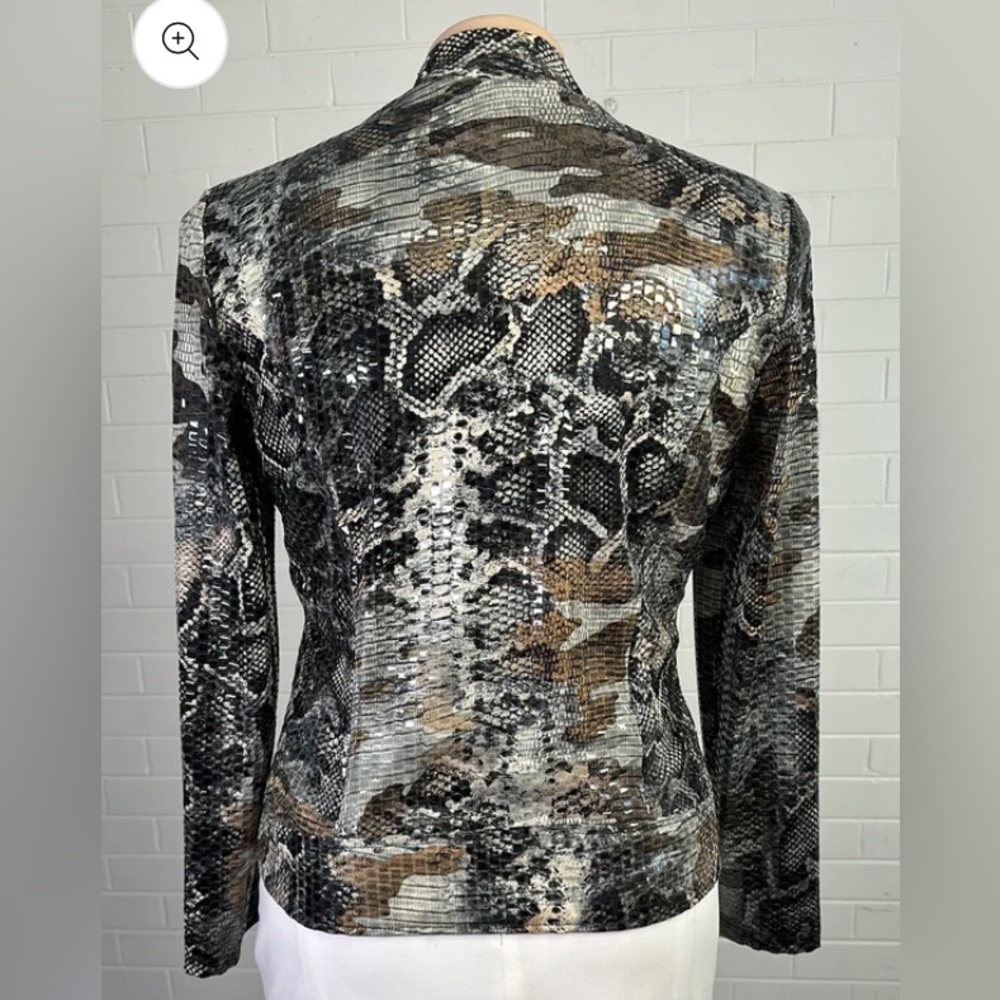 Vintage Frank Lyman size 8 animal print jacket - Picture 12 of 16
